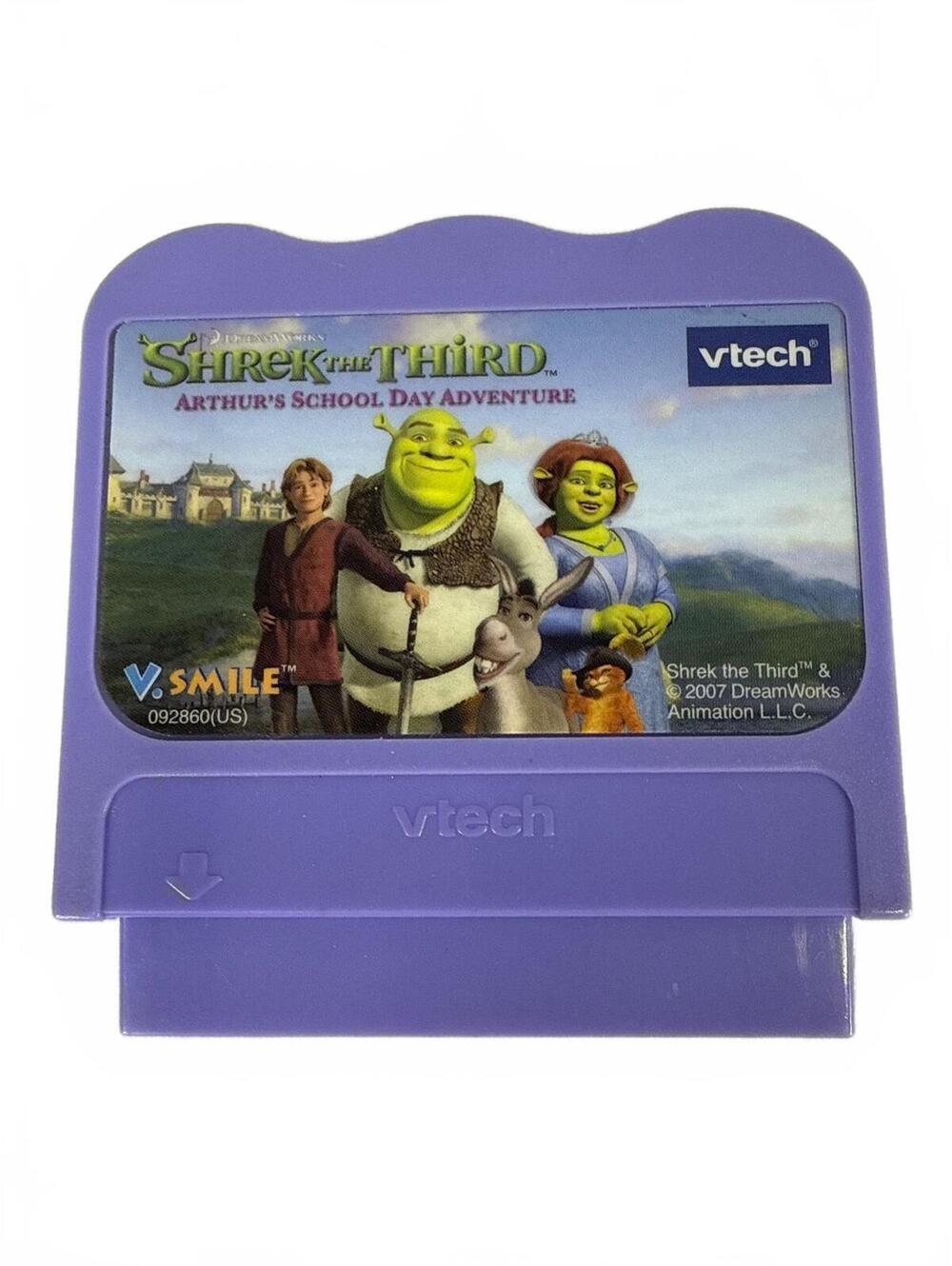VTech V.Smile Shrek the Third Arthur's School Day Adventure Game Cartridge